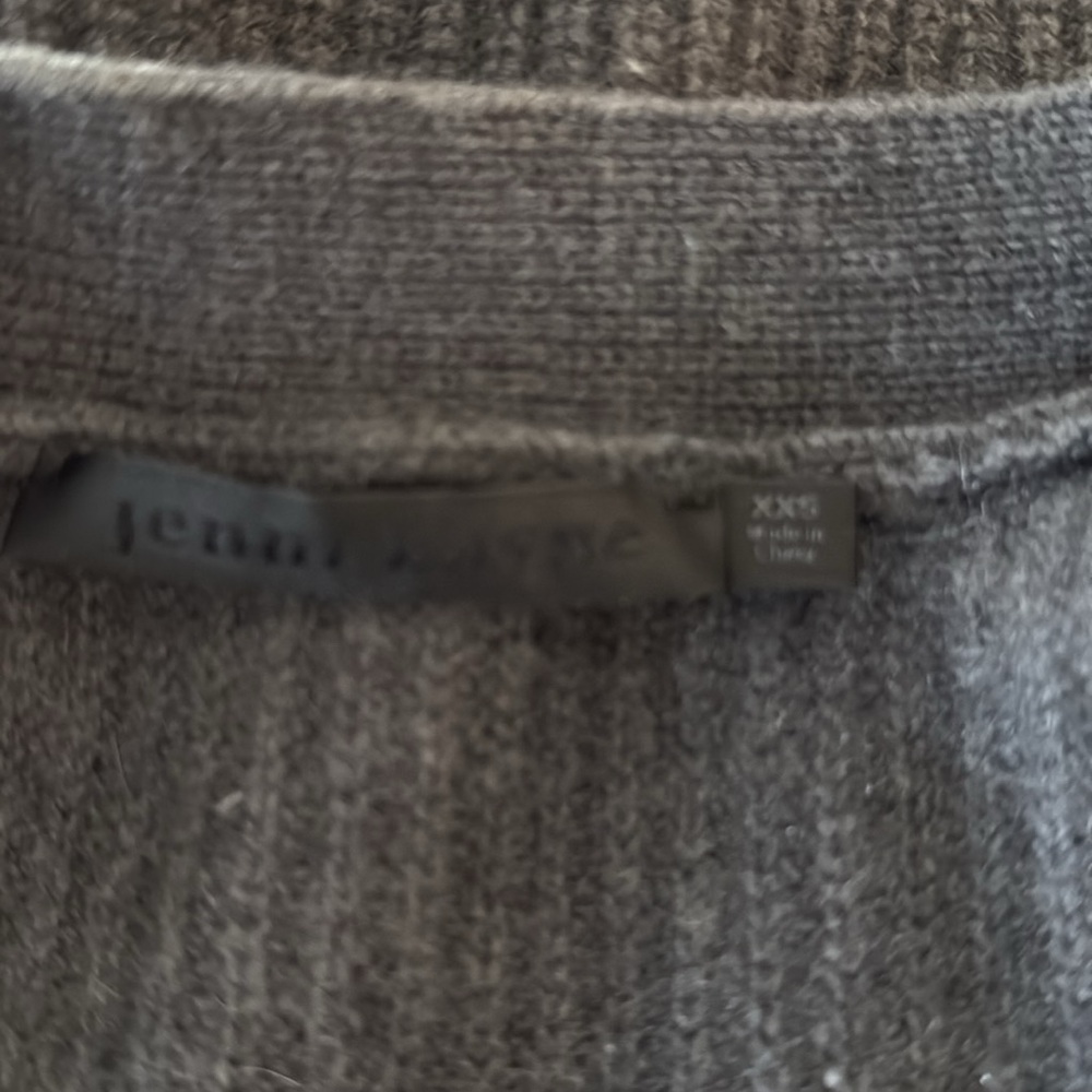 Jenni Kayne dark gray cocoon cashmere cardigan sweater size XXS - Picture 7 of 8